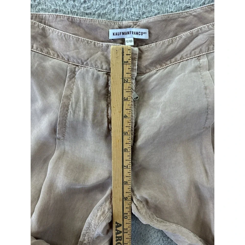 Kaufman Franco Cargo Pants Womens 40/ US 4 Tan‎ Boho Lightweight KaufmanFranco